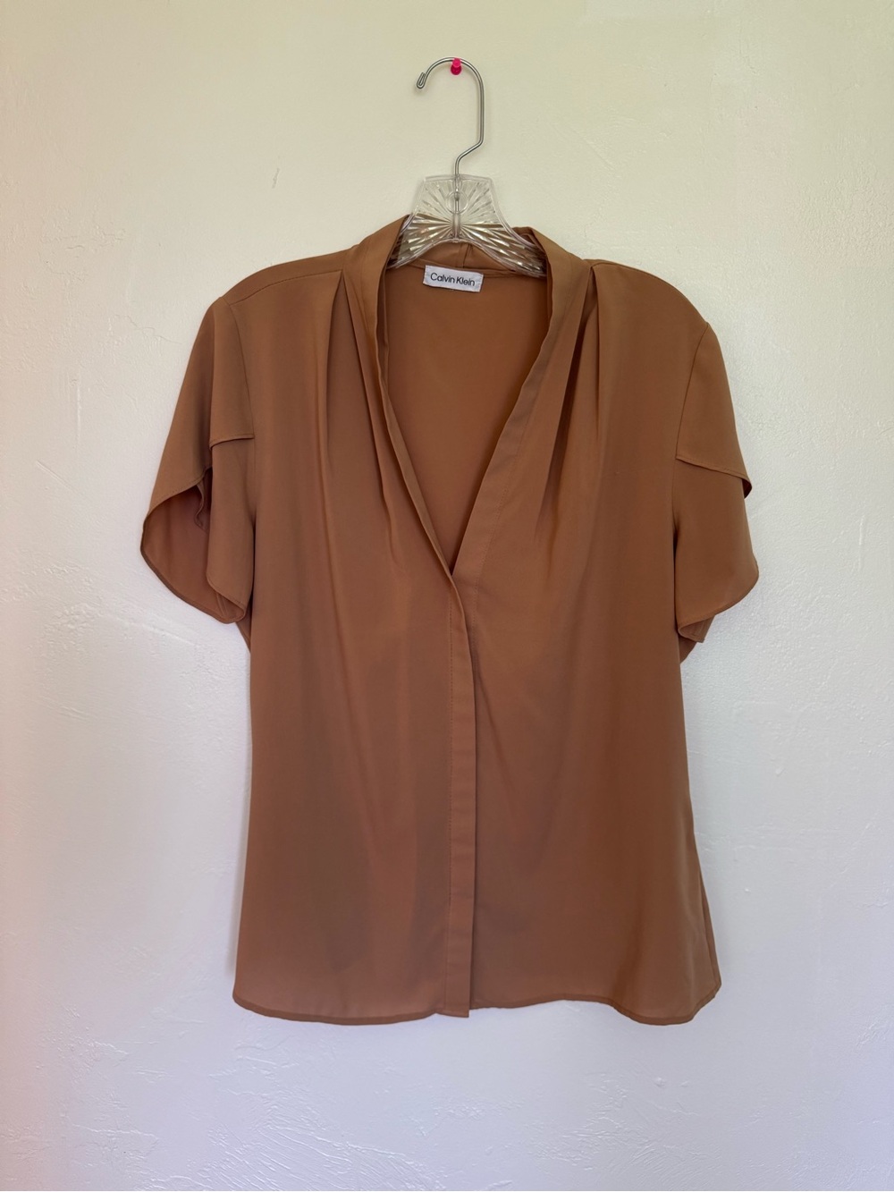 Calvin Klein Dolman Sleeve V-Neck Blouse